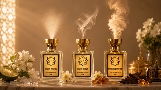 Différence entre Eau de Parfum, Eau de Toilette et Extrait de Parfum